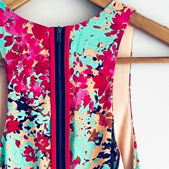 Everly Floral Sleeveless Dress M - Picture 4 of 4